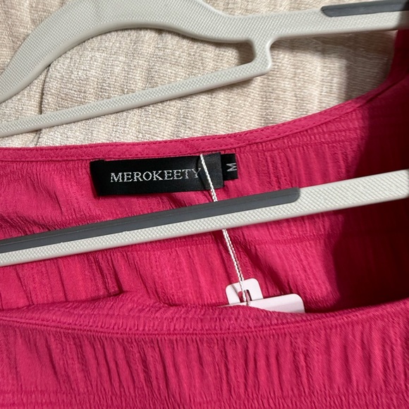 Pink Ruffled Women's Top - Picture 2 of 2